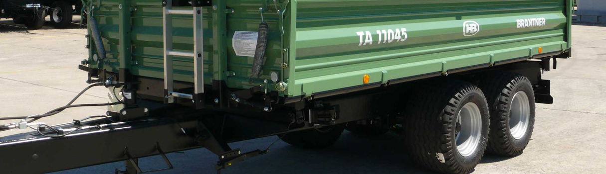 Der TA11045XXL Tandem-Dreiseitenkipper garantiert ruhige Fahreigenschaften bis 80 km/h