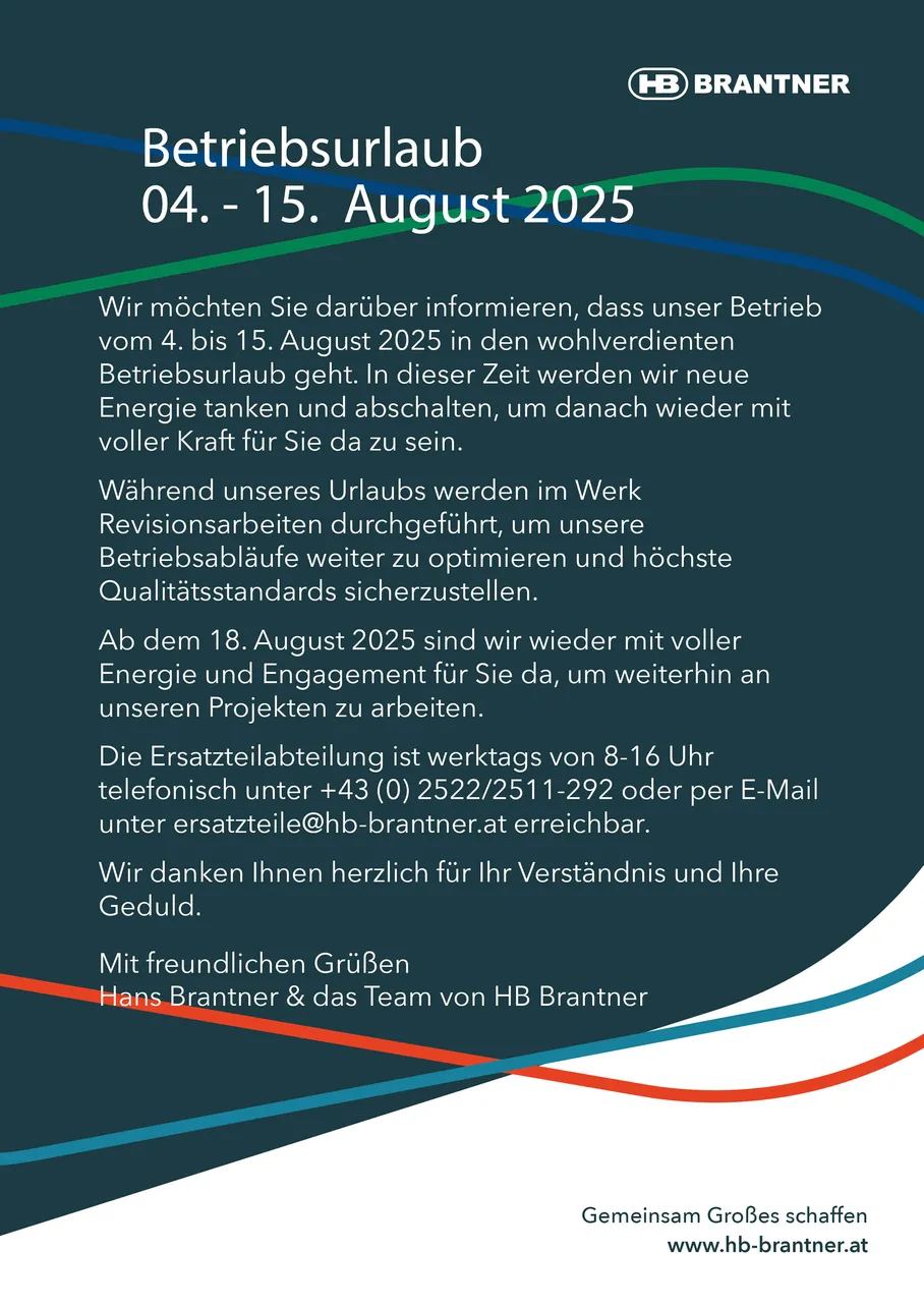 Betriebsurlaub