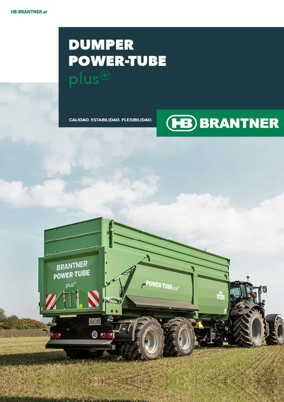 BRANTNER dumper for backwards tipping, silage and wood chips transport