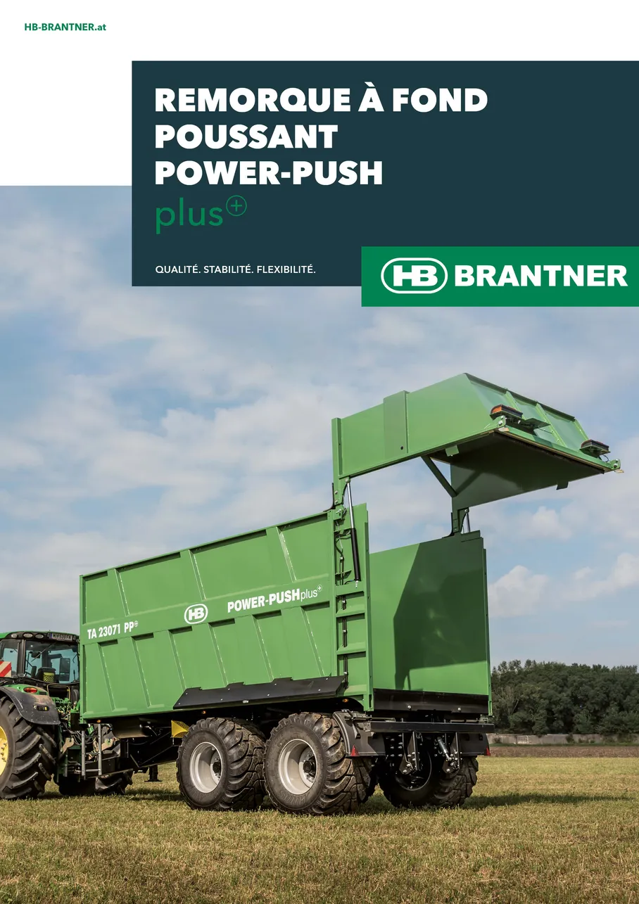 Benne basculante Brantner power-push plus+