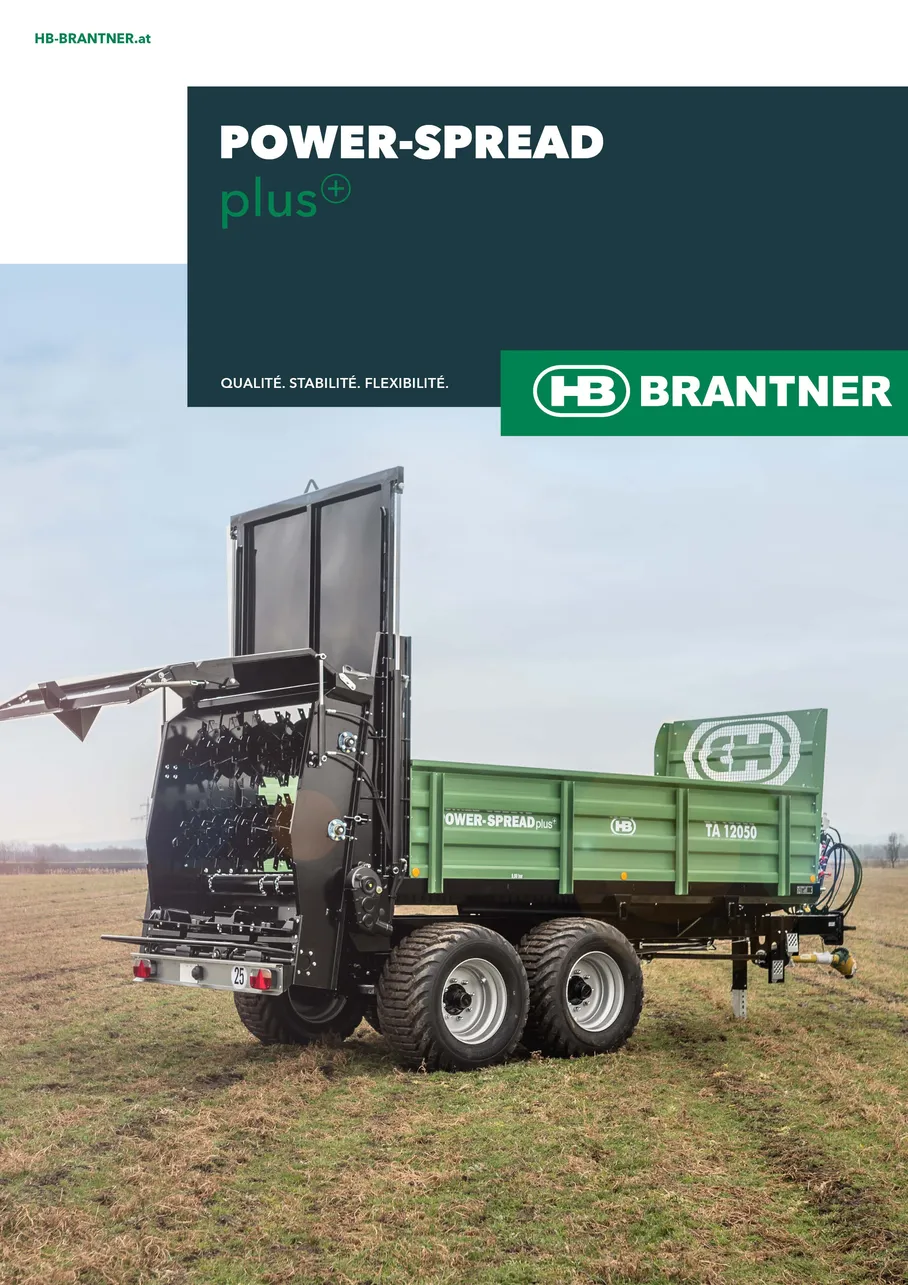 Épandeur de montagne, épandeur de fumier et épandeur de vigne BRANTNER.