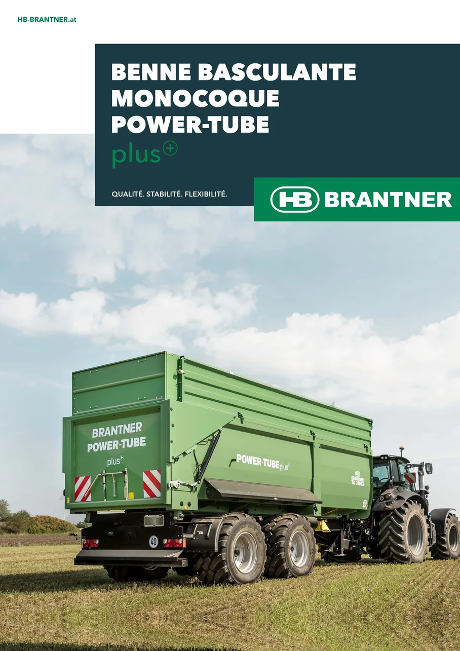 Benne basculante BRANTNER pour le bennage en marche arrière, l'ensilage et le transport de copeaux de bois